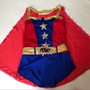Blue & red Sexy Supergirl costume Size SP/ 4-6